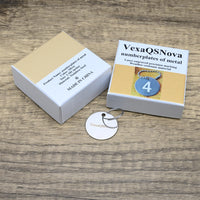 VexaQSNova Custom Metal ID Number Plates Premium Stainless Steel Numberplates of Metal for Personal Identification