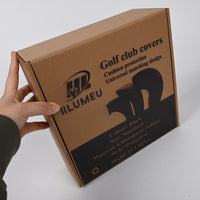IILUMEU Premium Golf Club Covers Universal Fit Protective Golf Club Covers for Woods and Hybrids