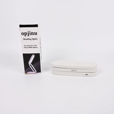 opjinu Foldable LED Desk Reading Lights with 3 Color Temperatures Rechargeable Eye-Caring Lamp for Study and Office Use
