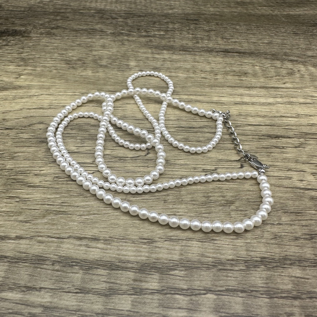 xdlhghe Elegant Pearl Choker Necklace for Women - Timeless Elegance with High-Quality Pearls