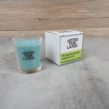 NOTES FOR LATER Jasmine Scented Dopamine Candle Colorful Glass Candle Holder for Aromatherapy & Home Decor