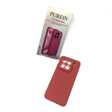 PUREIN Cell phone cases Red TPU Full Coverage Minimalist Solid Color Protective Case For Xiaomi 15 Cell Phone Cases