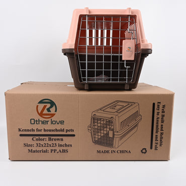 R Other love Brown Pet Carrier Kennels for Household Pets Secure Travel Kennels for Cats and Dogs