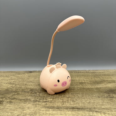 Kéramique Cartoon Violent Bear Small Desk Lamps - Pink Pig Style: Adorable and Whimsical Lighting for Kids and More