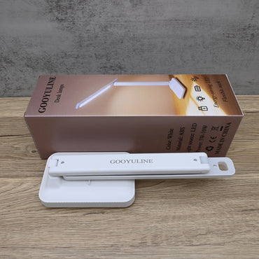 GOOYULINE Modern LED Desk Lamp Adjustable Arm Touch Control Study Reading Light with USB Port Office Table Lamp