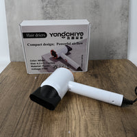 永昌玺业 YONGCHIYE Hair Driers White Ionic Hair Dryer High Airflow Heat Protection Negative Ion for Home Student and Dorm Use