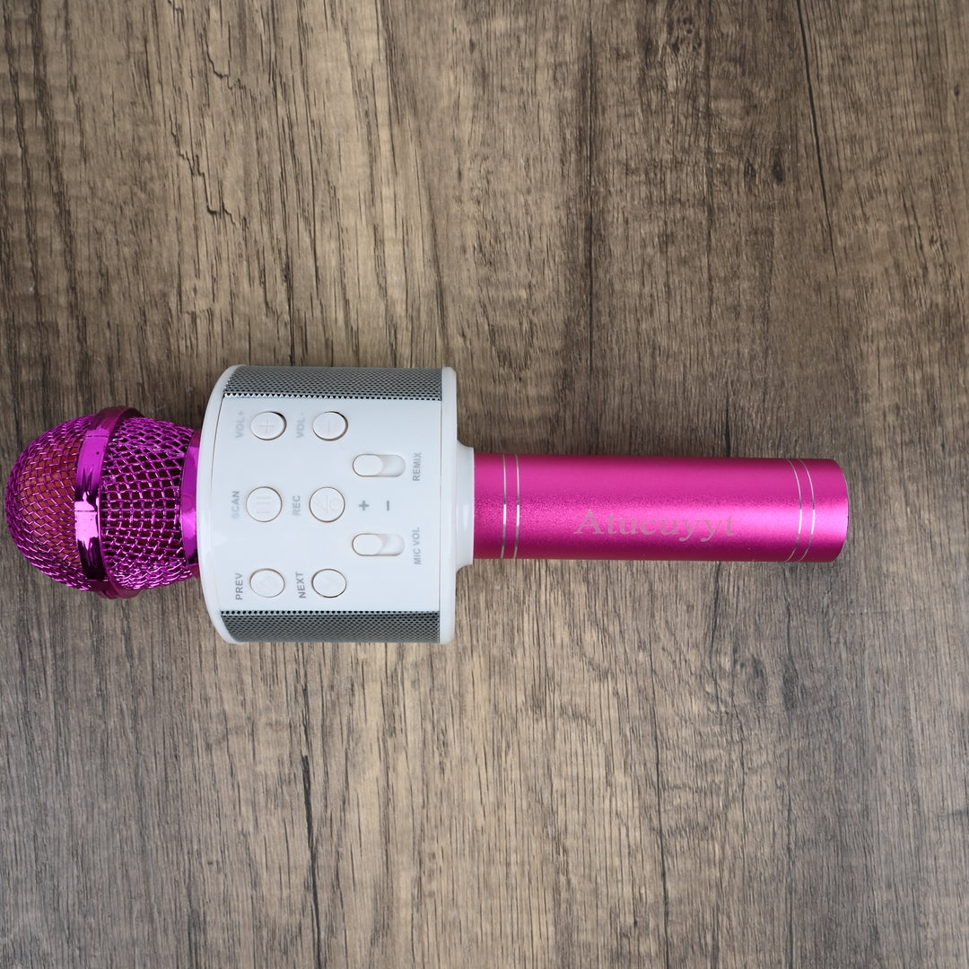 Atucuyyt Professional Wireless Bluetooth Microphones Karaoke Handheld Microphones with Crystal Clear Sound