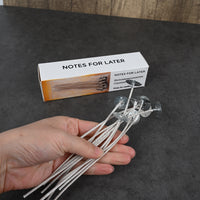 NOTES FOR LATER Eco-Friendly HTP-52 Candle Wicks for Lighting - High-Performance Cotton Wicks for Clean