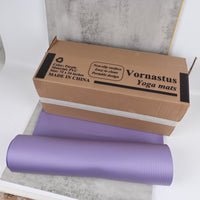 Vornastus Purple PVC Yoga Mat Non‑Slip, Durable Fitness Mat with Excellent Grip & Cushioning