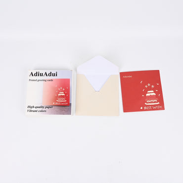 AdiuAdui Printed Birthday Greeting Cards with Envelopes for All Ages