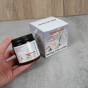 NOTES FOR LATER Natural Vegetable Wax Dry Flower Scented Candle Classic Medium Coffee & White Tea Ginger Flower Aroma