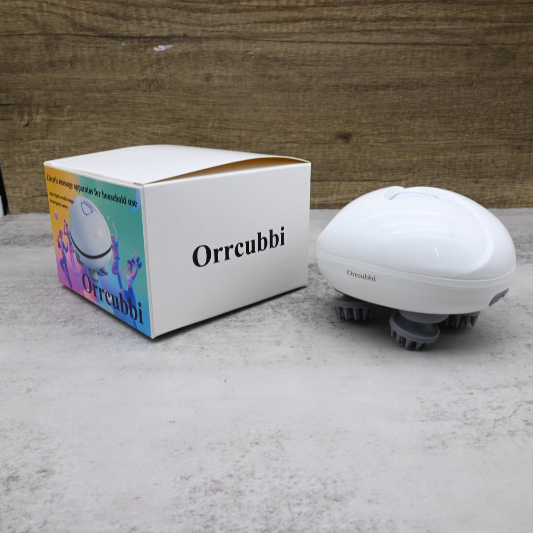 Orrcubbi Premium Electric Massage Apparatus for Household Use - Portable Head Massager in Pearlescent White
