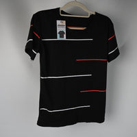 QuickStar Tops as Clothing Black Short Sleeve Top Breathable Fabric Comfortable Fit for Everyday Wear