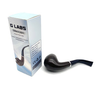 GLABS Tobacco pipes-Classic Wooden Smoking Pipe for Enthusiasts, Durable Briar Wood Design with Smooth Finish, Elegant Gift Idea for Pipe Smokers, Traditional Style