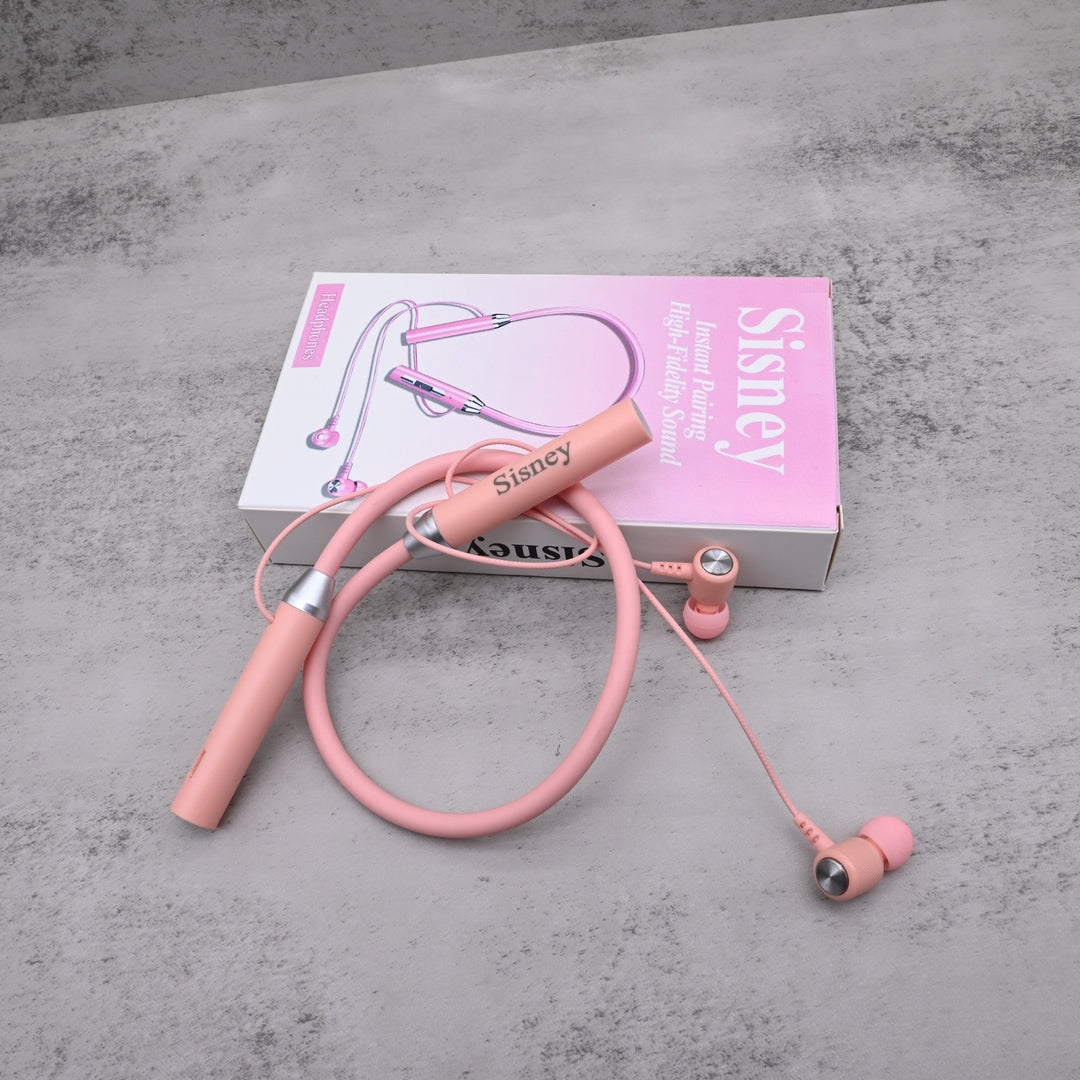 Sisney Premium Wireless Headphones Bluetooth Neckband Earphones with HD Sound Quality