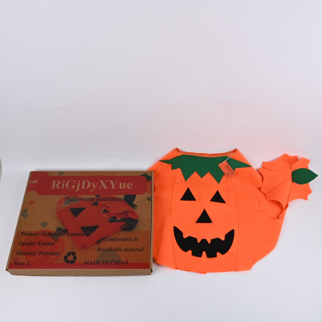 RiGjDyXYue Premium Deluxe Orange Halloween Costumes Spooky Festival Dress Series