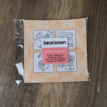 sealtown Printed Coloring Books High Quality Paper Diverse Designs Easy to Color for Relaxation