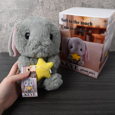 KEYE Rabbit Plush Toys Adorable Soft Huggable Durable Stitching Cute Design for Kids