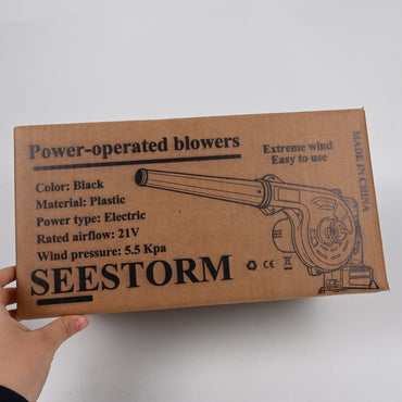 SEESTORM Cordless Power-Operated Blower with Dust Separation System for Workshop Cleaning and Debris Management
