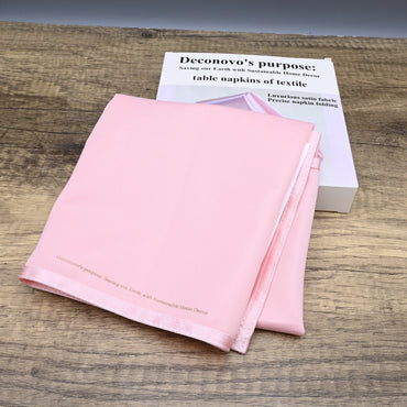 Deconovo's purpose: Saving our Earth with Sustainable Home Decor Luxury Table Napkins of Textile - Premium Satin Woven Cloth Napkins for Elegant Dining, Wedding, Restaurant & Home Decoration