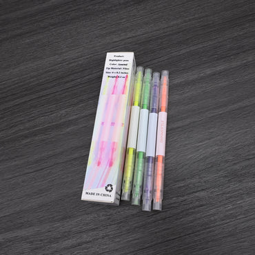 DHNMSYTLF Professional Dual Tip Multicolor Highlighter Pens Study Office Supplies Colorful Markers