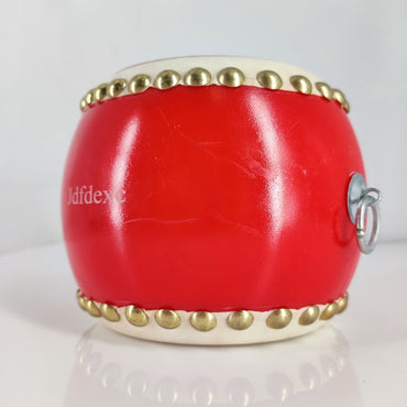 Jdfdexc Compact Red Wooden Drum - Perfect for Small Spaces and Kids