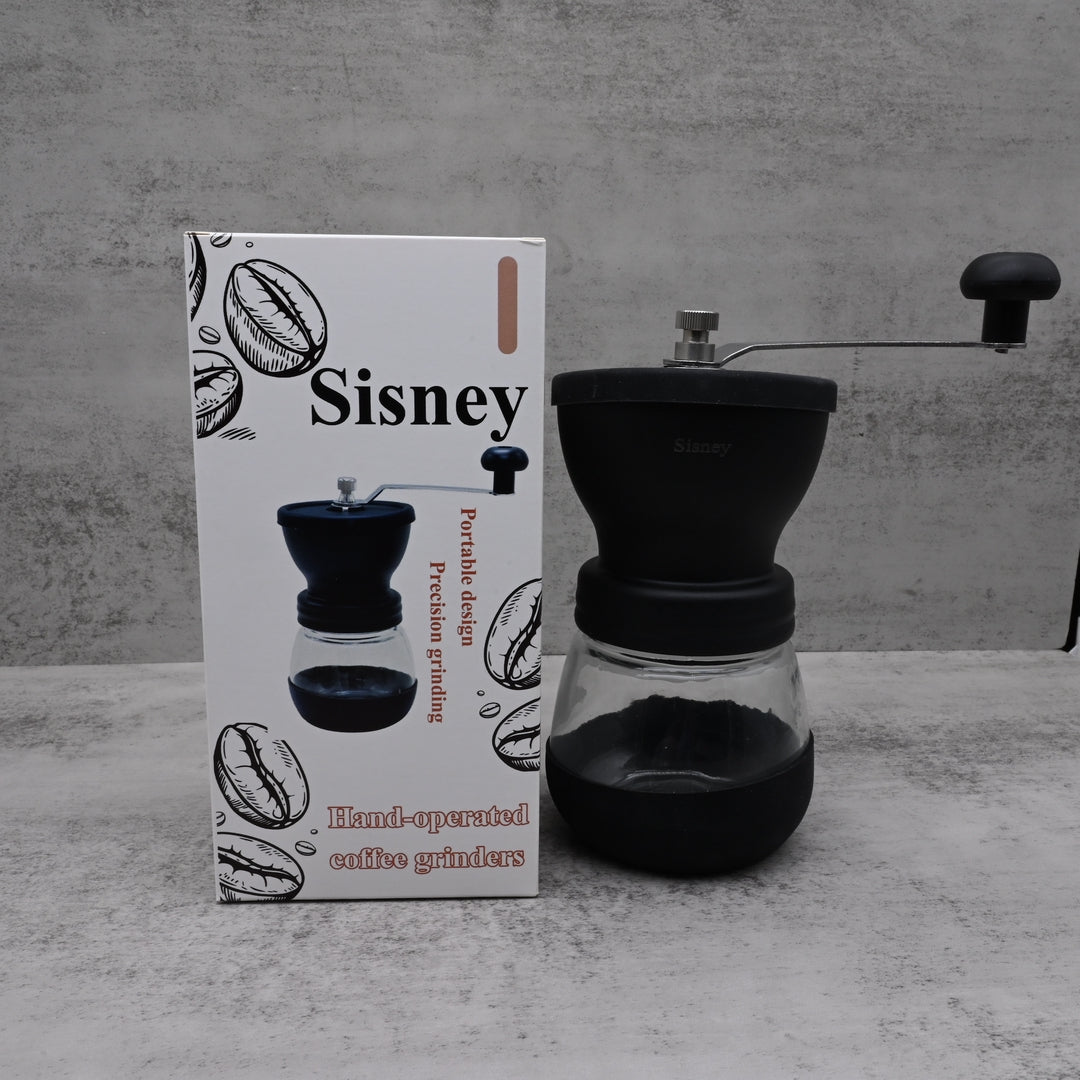 Sisney Premium Hand-Operated Coffee Grinders - Ceramic Burr Manual Coffee Mill with Adjustable Settings