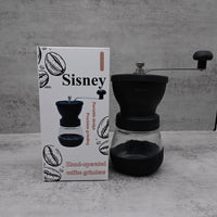 Sisney Premium Hand-Operated Coffee Grinders - Ceramic Burr Manual Coffee Mill with Adjustable Settings