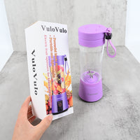 VuloVulo Mini Cyclone Electric Juicer 6-Blade Portable Fruit & Vegetable Juicer for Household Use