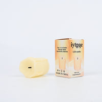 iytgqe Yellow LED Candles with Black Core Realistic Flameless Teardrop LED Candles for Home Decor