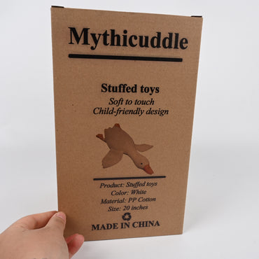 Mythicuddle Giant White Goose Stuffed Toys Large Ultra-Soft Plush Animal for Hugging & Decor