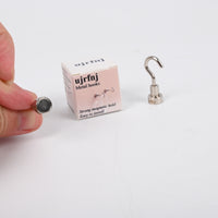 ujrfnj 2-Pack Magnetic Metal Hooks Heavy Duty Magnetic Hooks with Strong Adhesion