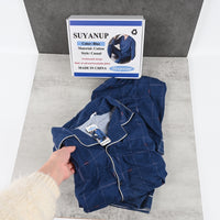 SUYANUP Men's Cotton Sleepwear Pajama Set Soft Breathable Lounge Sleep Pants and Shirt