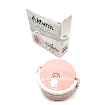 Rivora Thermally insulated containers for food Stainless Steel ABS 16Cm Diameter 8Cm Height Advanced Thermal Retention Hot Cold Food Thermally Insulated Containers
