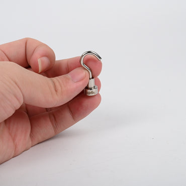 ujrfnj 2-Pack Magnetic Metal Hooks Heavy Duty Magnetic Hooks with Strong Adhesion