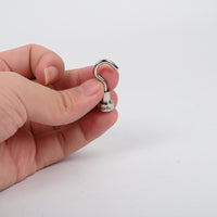 ujrfnj 2-Pack Magnetic Metal Hooks Heavy Duty Magnetic Hooks with Strong Adhesion