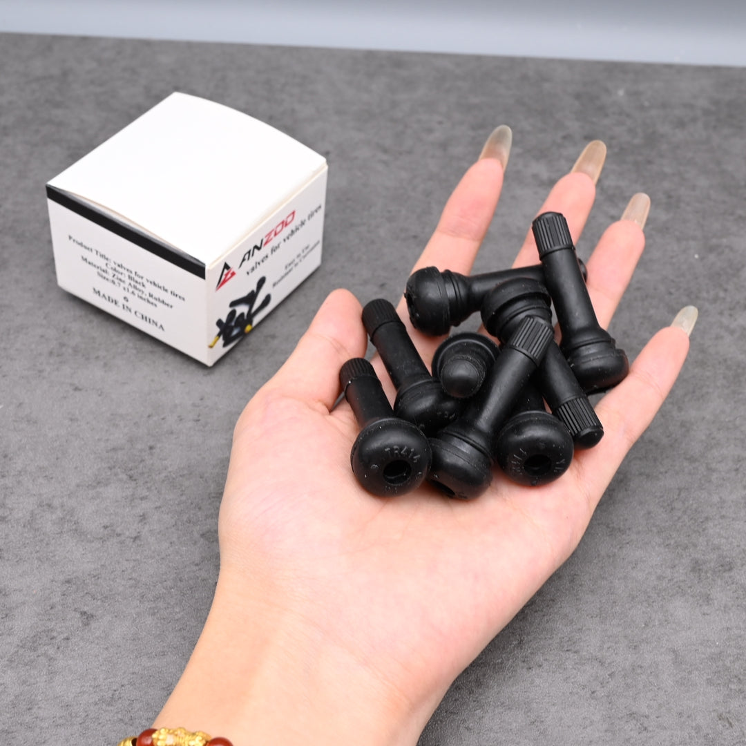 AZ ANZOO Premium Rubber Valves for Vehicle Tires - Universal Replacement Tire Valve Stems