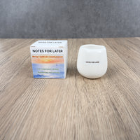 NOTES FOR LATER Low-Temperature Massage Candle in Ceramic Jar Moisturizing Coconut Wax Massage Candle for Cosmetic Skincare