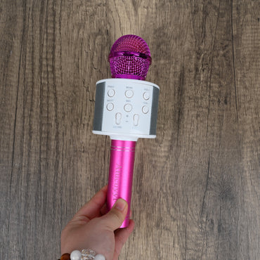 Atucuyyt Professional Wireless Bluetooth Microphones Karaoke Handheld Microphones with Crystal Clear Sound