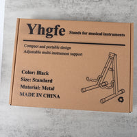 Yhgfe Black Stands for Musical Instruments Guitar Stand for Bass Electric Acoustic Guitars