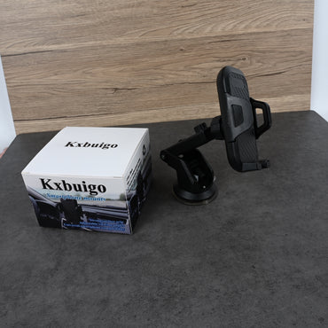 Kxbuigo Universal Car Phone Mount Strong Suction Windshield & Dashboard Smartphone Holder