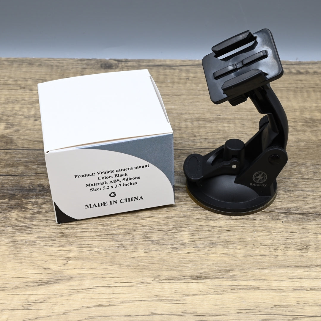 RAIOLUX Vehicle Camera Mount Professional Dashboard and Windshield Car Camera Holder for Safe Driving Recording