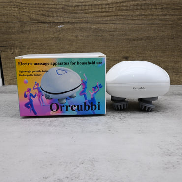 Orrcubbi Premium Electric Massage Apparatus for Household Use - Portable Head Massager in Pearlescent White
