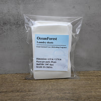 OceanForest Laundry Sheets Eco Friendly Laundry Detergent Sheets Mess Free Powerful Stain Odor Removal