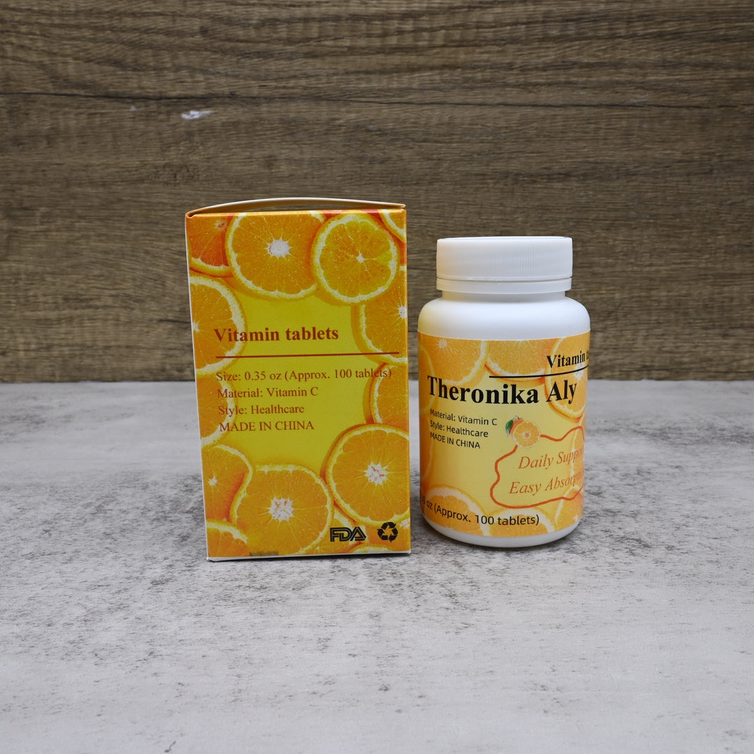 Theronika Aly Vitamin Tablets Daily Supplement High Potency Immune Support Vitamin C Tablets Essential Nutrition Pills