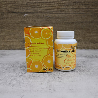 Theronika Aly Vitamin Tablets Daily Supplement High Potency Immune Support Vitamin C Tablets Essential Nutrition Pills
