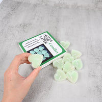 NOTES FOR LATER Heart-Shaped Confession Candles Green Romantic Candle for Gift & Evening Ambiance