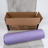 Vornastus Purple PVC Yoga Mat Non‑Slip, Durable Fitness Mat with Excellent Grip & Cushioning