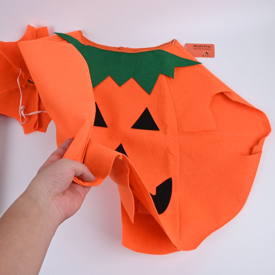 RiGjDyXYue Premium Deluxe Orange Halloween Costumes Spooky Festival Dress Series