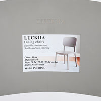 LUCKIIA Dining Chairs - Thickened Modern Kitchen Chairs with Backrest for Home & Commercial Use